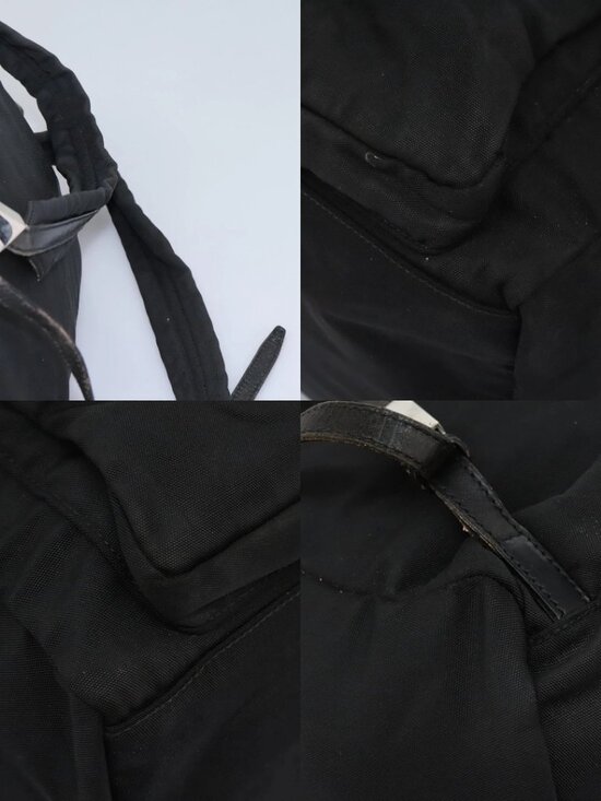 GUCCI Backpack Nylon Black Auth 117288 main image 7